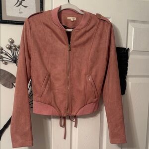 Main Strip Pink Bomber Jacket